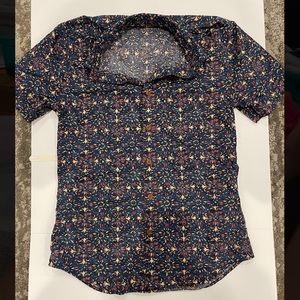 Mens small express button up shirt
